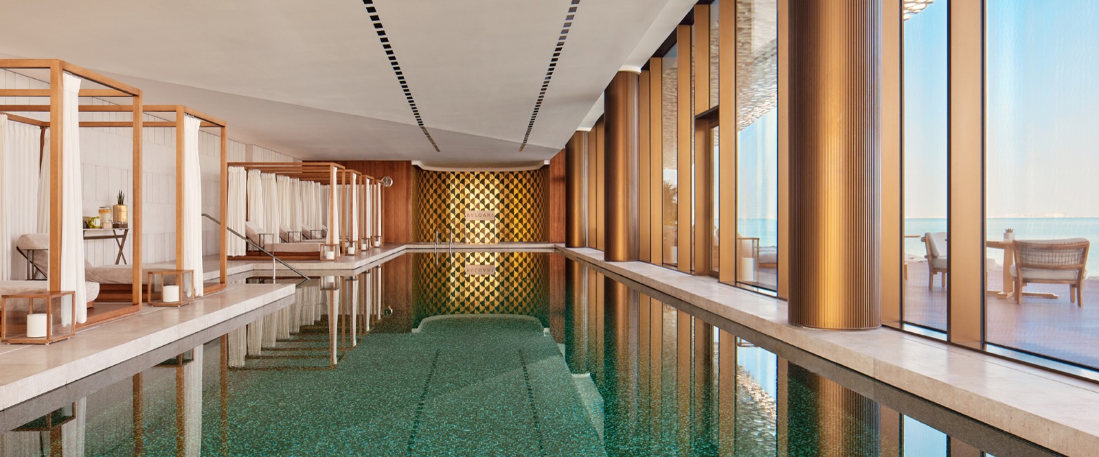 The Bvlgari Spa — бассейн в духе терм Каракаллы