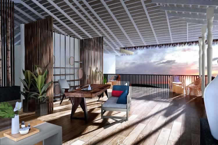 Спа Explore Spa со стеклянным полом над лагуной
