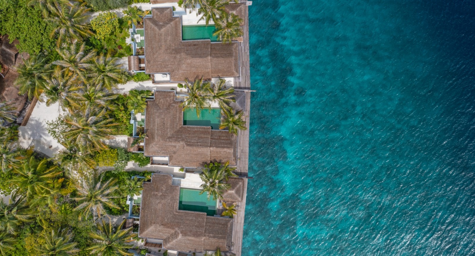 Ocean House с приватным бассейном, вид сверху