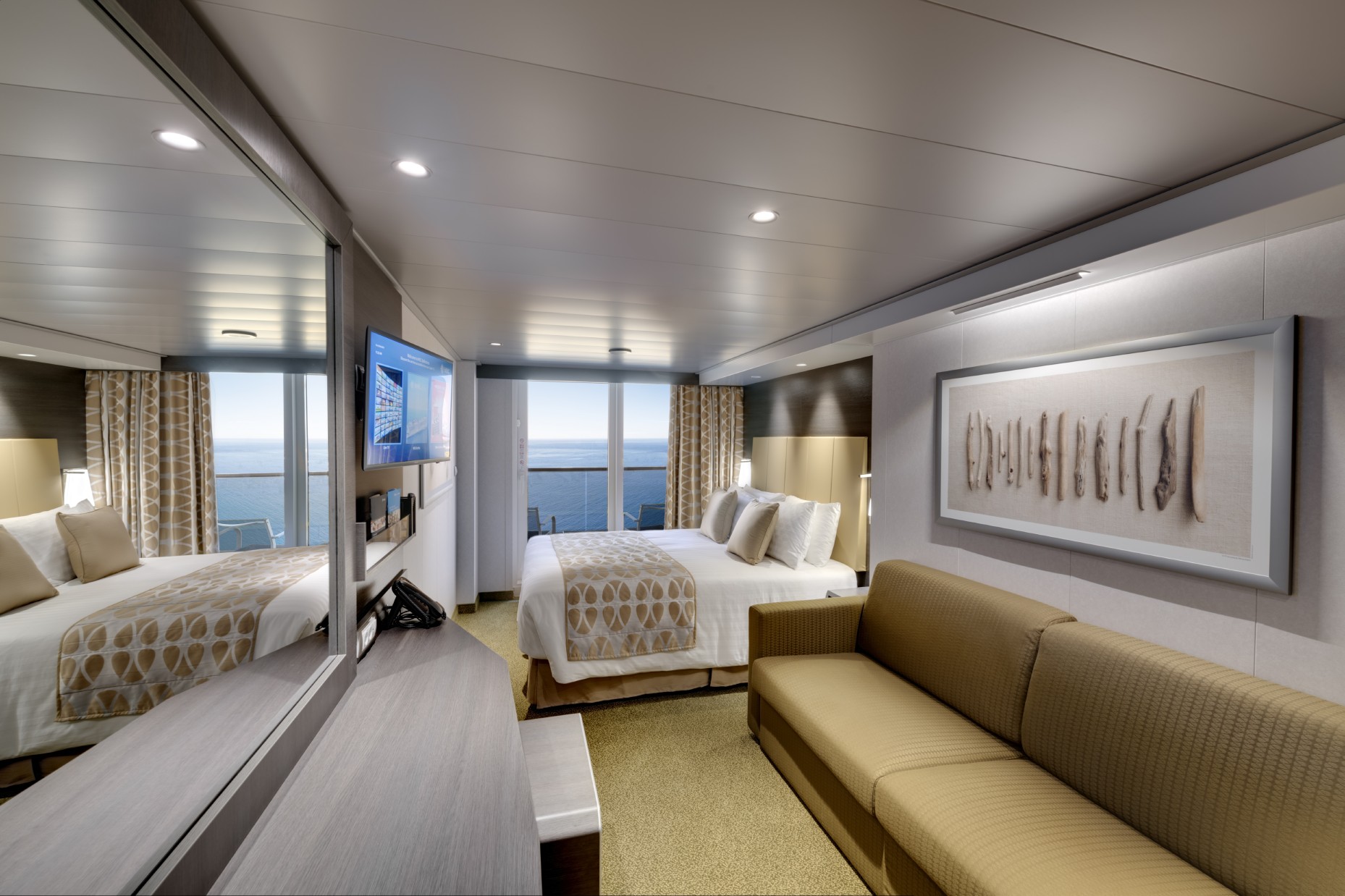 Пример каюты с балконом на MSC Bellissima